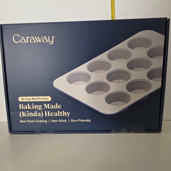 NEW Caraway 12 Cup Muffin Pan in Slate Blue - Picture 1 of 5